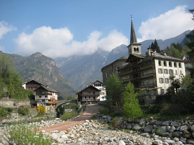 Campertogno set in the Piemonte Alps