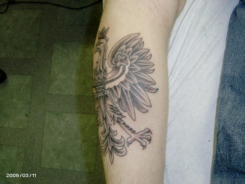 polish eagle tattoo by creativetattoos