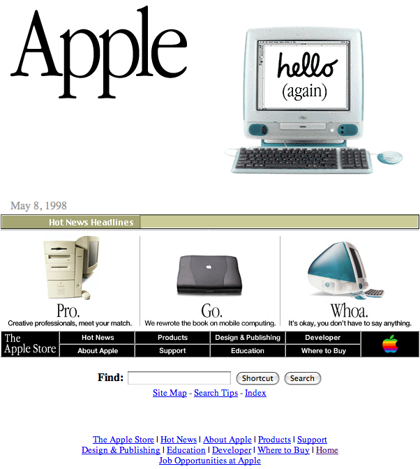 Apple site 1998