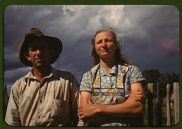 Faro and Doris Caudill, homesteaders, Pie Town, New Mexico (LOC)
