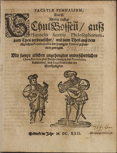 Zincgref, Julius Wilhelm - Facetiae Pennalium 1622 (HAB)