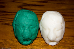 Matt Murphy Clay Head Sculpture in Clay and ABS