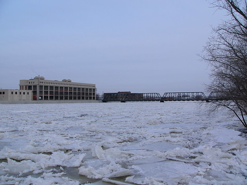 Grand River Ice Jam, 31 January 2008, 9:00am