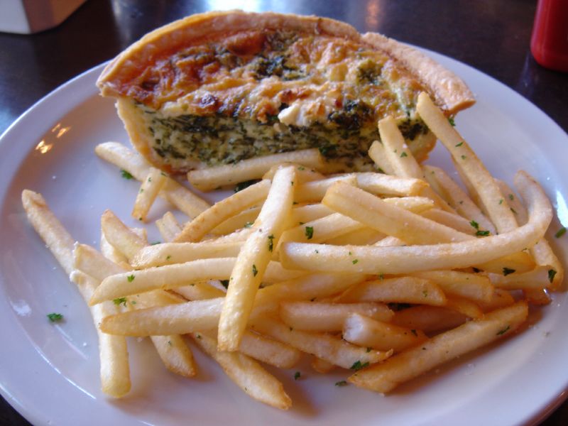 Half Quiche and French Fries