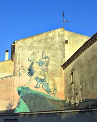 Skanderberg, ururi, molise, murales