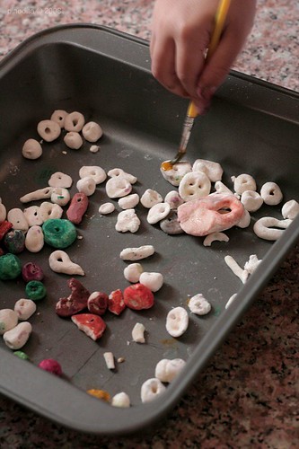 Beads from homemade playdough