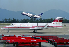 Z) Aeroleasing Learjet 31 HB-VJI GRO 13/08/1990