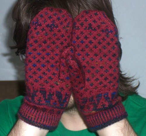 Fronts of mittens