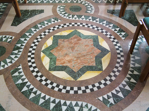Cathedral Basilica of Saint Louis, in Saint Louis, Missouri - Our Lady's Chapel - tile floor