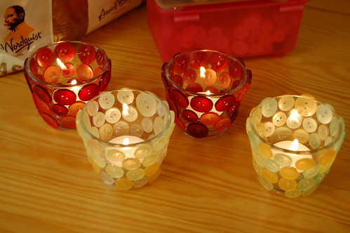 4 button candle holders