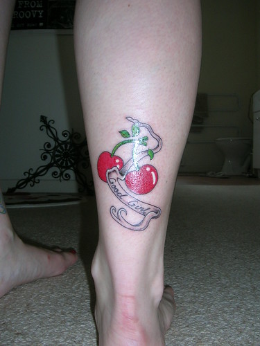 new cherry tattoo by City the NZ Cupcake Queen