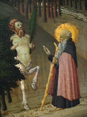 Saint Anthony and the Centaur (Satyr?)