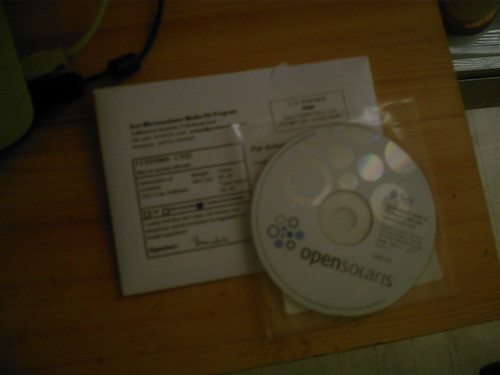 Un exemplaire officialisé d'OpenSolaris 2008.5