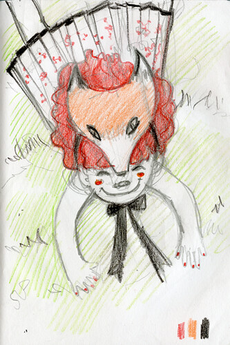 Fox mask sketch