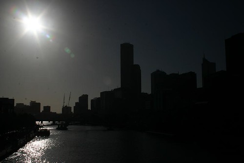 Melbourne skyline from Princes Bridge...