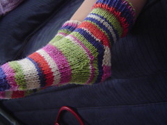 My first pair of knitted socks