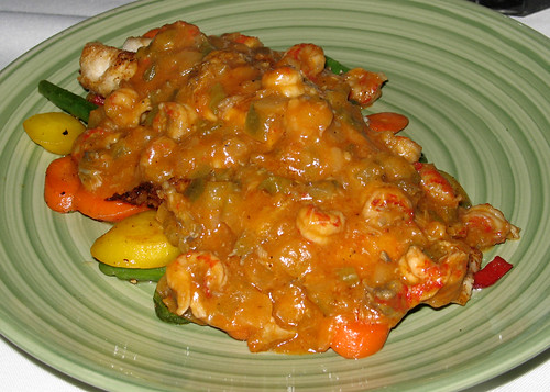 Grilled Mahi-Mahi topped with Crawfish Etouffee