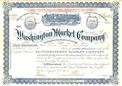 Washington Market Company stock certificate (Centre Market)