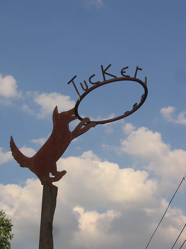 Expected and Unexpected Public Art:  Tucker-Jefferson Neighborhood Sign