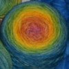 *Kaleidoscope* Gradient-dyed BFL - Special Black Friday Auction!!