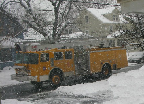 Yellow Syracuse Fire Truck