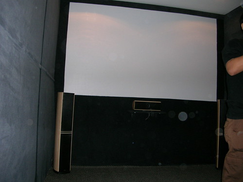 AV room projector screen