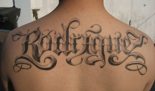 old english letters Tattoos Gallery