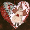 Crazy quilted heart