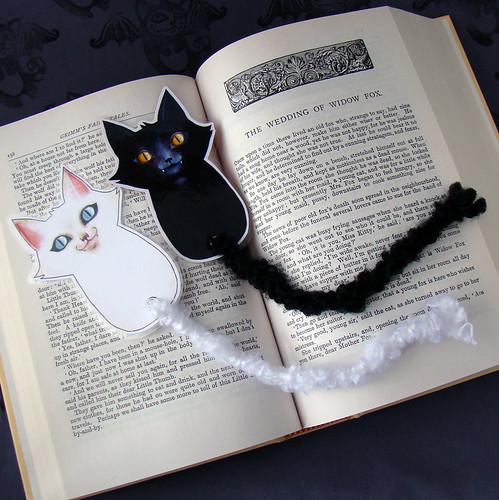 Black and White Cat Bookmarks