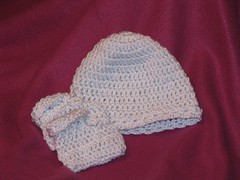 crochet hat/bootie set 3