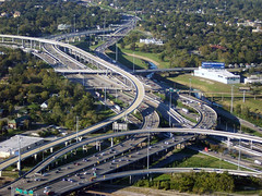 freeways in Houston (photographer unknown, GNU free documentation license)