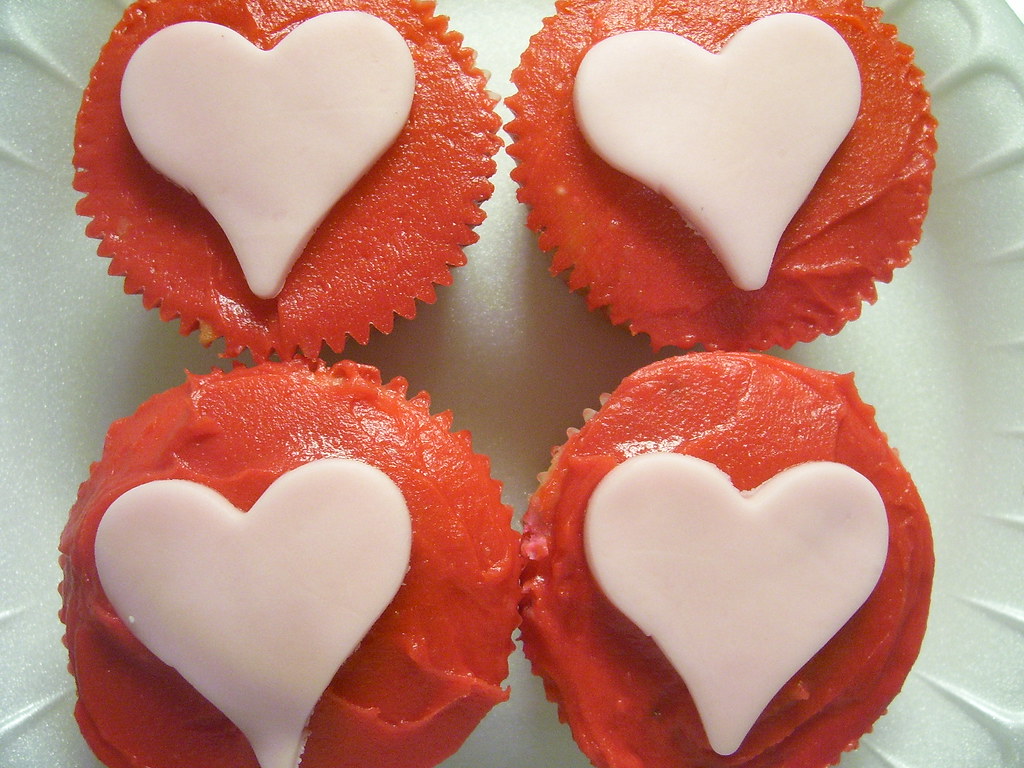 Heart cupcakes from Petite Treat