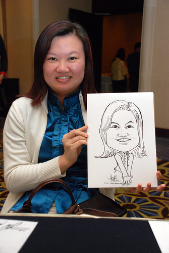 Caricature live sketching SIA Engineering 7