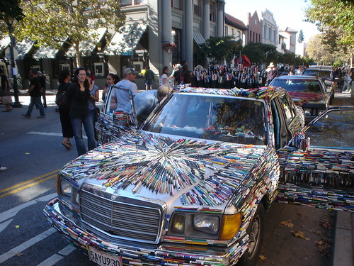 Mercedes Pens Art Car during Art Car Fest in Santa Cruz CA