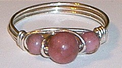 Rhodonite and Sterling Silver ring