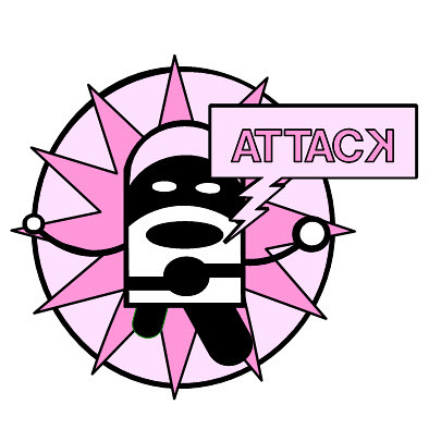 ninja clip art. The AtTacK of the pink ninja!