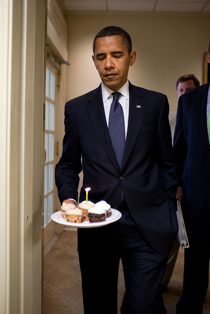 Barack Obama cupcake birthday