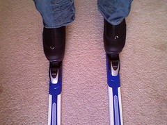 New skis and boots