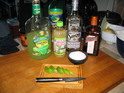 Mix, Lime Juice, Tequila, Cointreau