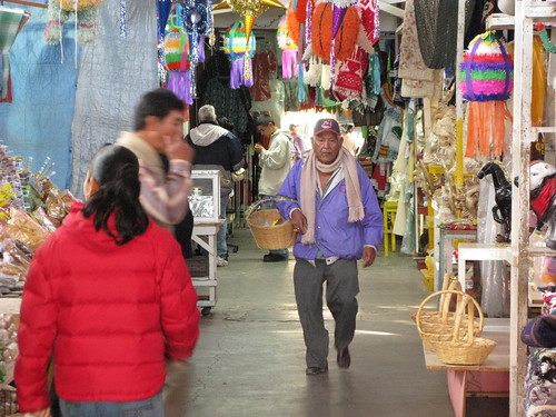 Market arcade in Piedras Negras, Mexico