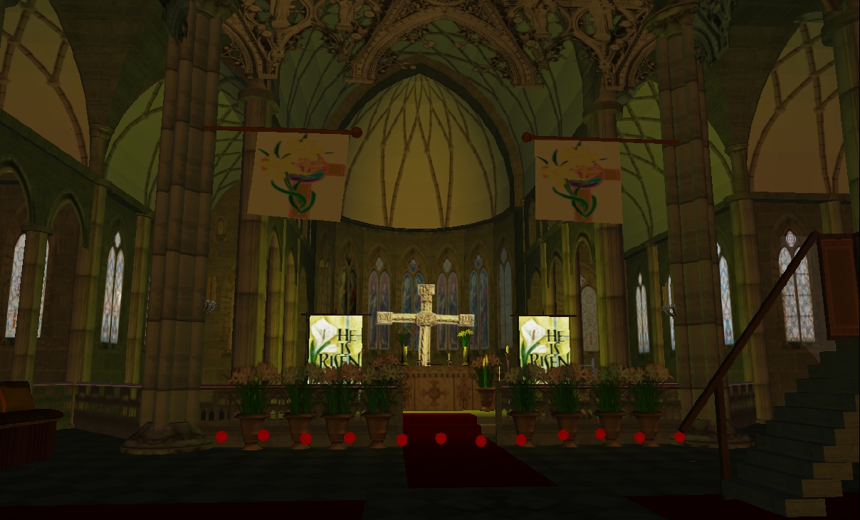 The altar at the Anglican Cathedral, Epiphany Island.