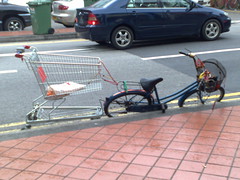 Most innovative use of a stolen supermarket trolley
