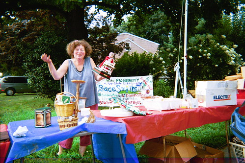 Susan Blake @ PeaceSmiths yard sale (c)