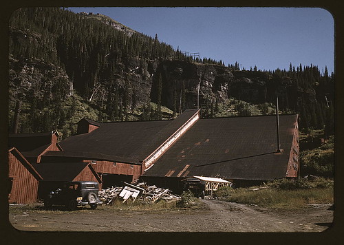 Detail of the mill at the Camp Bird Mine, Ouray County, Colorado (LOC)