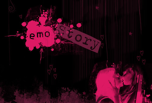 emo black and pink wallpaper. Emo Wallpaper