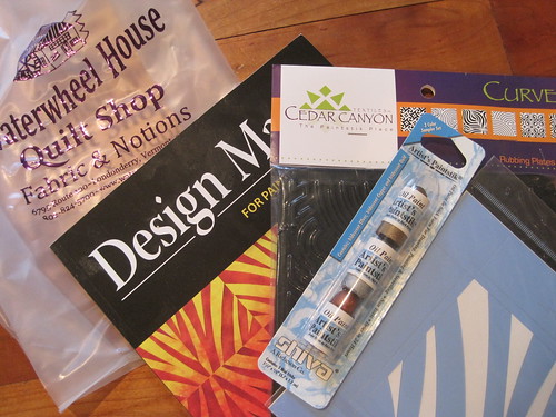 Goodies I bought at the quilt show