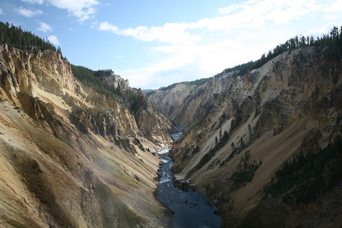 Canyon Below Lower Yellowstone Falls