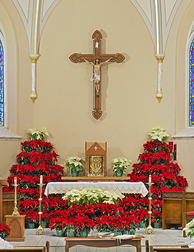 Saint Rose of Lima Roman Catholic Church, in De Soto, Missouri, USA - altar