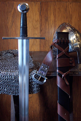 Thirteenth century sword and scabbard by One lucky guy.