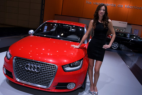 Audi A1 Car and Girl